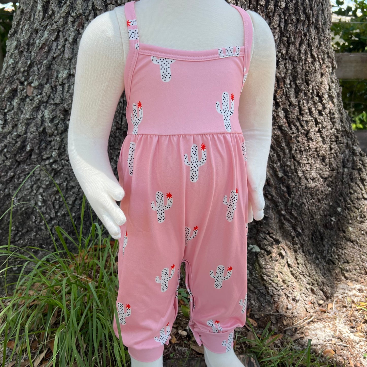 Pink Cactus Romper